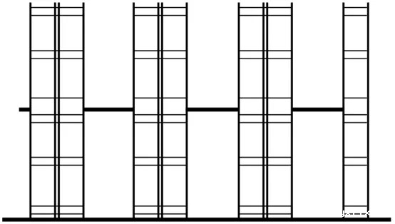 立柱组间悬空的通道 立柱组间悬空的通道