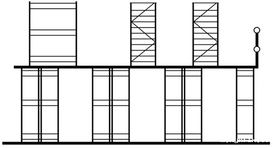 货架顶部阁楼楼板支承的搁板架 货架顶部阁楼楼板支承的搁板架