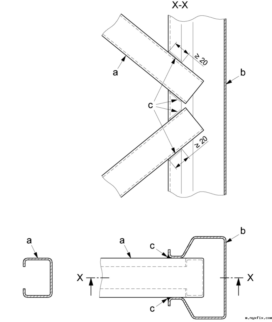 焊接立柱组撑杆