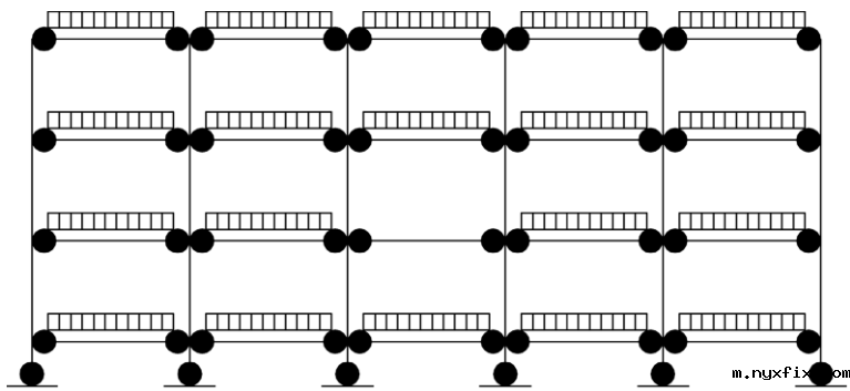 底层横梁近地时的附加不利荷载布置